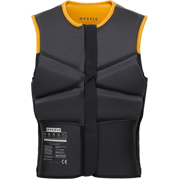 2024 Mystic Mens Block Kite Front Zip Impact Vest 35005.230212 - Retro Orange